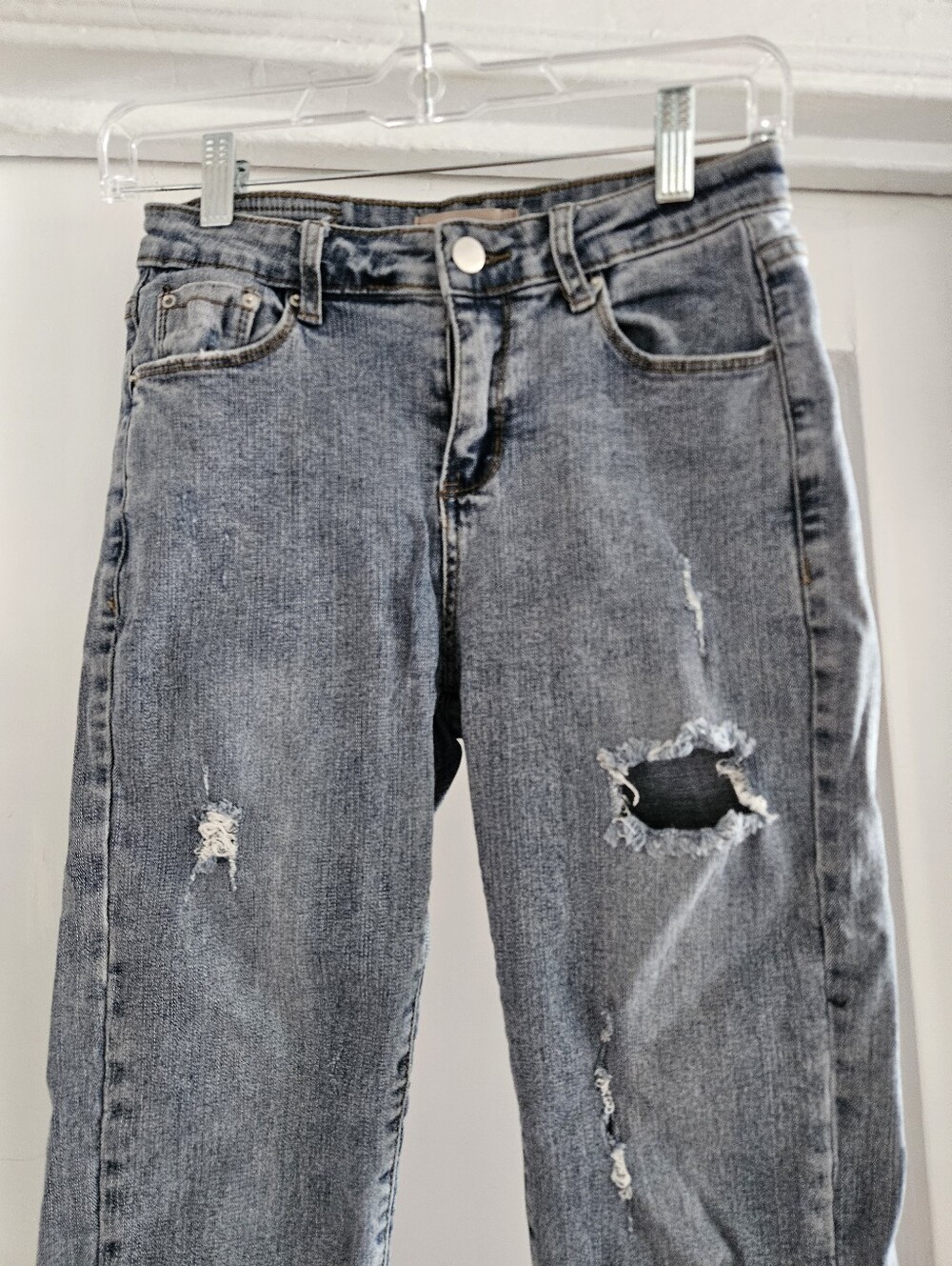 Logue J Ripped Straight Leg Jeans